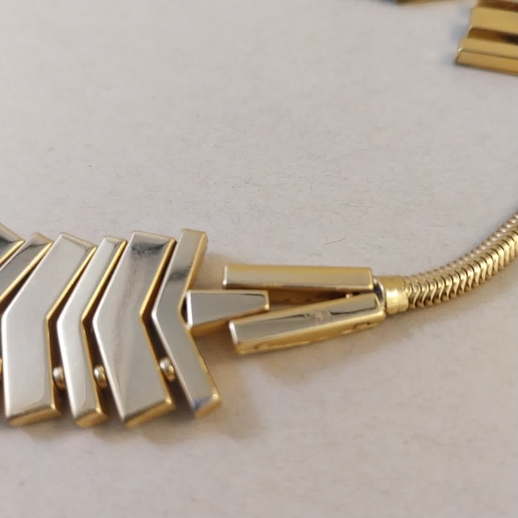 Art Deco Vintage Sheiber&Hiller DoSo Mather Of Pearl Necklace and Earring Set - Picture 13 of 16